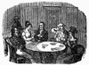 Card Players, 1838. /Nwood Engraving, American, 1838. Poster Print by Granger Collection - Item # VARGRC0094162