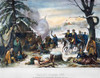 Washington: Valley Forge. /Ngeneral Washington And Lafayette At Valley Forge, 1777: Colored Lithograph, 19Th Century. Poster Print by Granger Collection - Item # VARGRC0009194