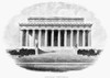 Lincoln Memorial. /Nfront View Of The Lincoln Memorial, Washington, D.C. Steel Engraving, 20Th Century. Poster Print by Granger Collection - Item # VARGRC0077251