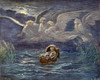 Infant Moses On Nile. /Nthe Child Moses On The Nile In His Ark Of Bulrushes (Exodus 2: 3). Wood Engraving After Gustave Dor_. Poster Print by Granger Collection - Item # VARGRC0036706