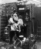 Christmas Eve, C1906. /Na Studio Photograph Of Santa Claus Holding Two Little Girls. Stereograph, C1906. Poster Print by Granger Collection - Item # VARGRC0131183