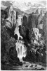 Peru: Waterfalls, 1869. /Nthe Ocobamba Gorge. Wood Engraving From 'Voyage � Travers L'Am_Rique Du Sud (Travels In South America) By Laurent Saint Cricq, Paris, 1869. Poster Print by Granger Collection - Item # VARGRC0126004