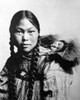 Eskimo Woman And Child. /Neskimo Woman With A Child On Her Back, Nome, Alaska. Photographed By Rhe Lomen Brothers, C1906. Poster Print by Granger Collection - Item # VARGRC0121178
