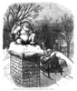 Thomas Nast: Santa Claus. /N'Christmas Eve - Santa Claus Waiting For The Children To Get To Sleep.' Engraving By Thomas Nast, 1874. Poster Print by Granger Collection - Item # VARGRC0265668