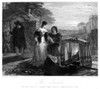 Venice: Gondola. /Nboarding A Gondola In Venice, Italy. Steel Engraving, English, 19Th Century, After A Painting By Francis Philip Stephanoff (1788-1860). Poster Print by Granger Collection - Item # VARGRC0096074