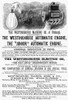 Automatic Engine, 1886. /Nan 1886 American Newspaper Advertisement For Westinghouse Electric Motors. Poster Print by Granger Collection - Item # VARGRC0049463