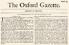 Oxford Gazette, 1665. /Nfront Page Of The Oxford Gazette, For 23-27 November 1665, Considered The First English-Language Newspaper. Poster Print by Granger Collection - Item # VARGRC0038792