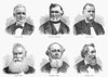 Mormon Apostles, 1877. /Nsix Of The Twelve Apostles Of The Mormon Church. Wood Engraving, American, 1877. Poster Print by Granger Collection - Item # VARGRC0098853