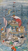 Mughal: Noah'S Ark. /Ndetail Of An Indian Mughal Painting, C1590, Depicting Noah'S Ark Threatened, According To Muslim Tradition, By Iblis, The Devil, Who Was Thrown Overboard By Noah'S Sons. Poster Print by Granger Collection - Item # VARGRC0087826