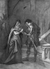 Shakespeare: Macbeth. /Nlady Macbeth And Macbeth (Act Ii, Scene Ii) From William Shakespeare'S 'Macbeth.' Illustration, 1886, By Felix O.C. Darley. Poster Print by Granger Collection - Item # VARGRC0027632