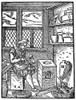 Printing Office, 1568. /Na Type Founder Pouring Melted Lead Into A Mold; In The Basket Below Him Are Finished Letters. Woodcut By Jost Amman From His 'Staendebuch,' 1568. Poster Print by Granger Collection - Item # VARGRC0005433