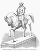George Washington /N(1732-1799). First President Of The United States. Statue Of Washington By Baron Marcochetti In The New York Crystal Palace In 1853. Line Engraving, 19Th Century. Poster Print by Granger Collection - Item # VARGRC0089582