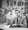 Eric Sevareid (1912-1992). /Namerican Journalist. Sevareid On The Set Of The Cbs Television News. Poster Print by Granger Collection - Item # VARGRC0028505