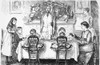 Du Maurier Cartoon, 1878. /Npapa Presiding Over The Tea Table. Cartoon By George Louis Palmella Busson Du Maurier From 'Punch,' 1878. Poster Print by Granger Collection - Item # VARGRC0017718