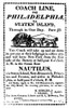 Stagecoach Service, 1820. /Ncoach Notice, 1820, Advertising Service Between New York And Philadelphia. Poster Print by Granger Collection - Item # VARGRC0028663