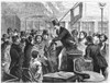 Auction, 1868. /Na Street Auction In New York. Line Engraving, 1868. Poster Print by Granger Collection - Item # VARGRC0058265