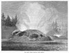 Yellowstone Park: Geyser. /Nthe Grotto Geyser In Yellowstone National Park, Montana. English Wood Engraving, 1873. Poster Print by Granger Collection - Item # VARGRC0095592