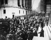 Wall Street Crash, 1929. /Ncrowds Gathered Outside The New York Stock Exchange On Broad Street As Stock Prices Collapse, Late October 1929. Poster Print by Granger Collection - Item # VARGRC0173485