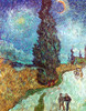 Van Gogh: Road, 1890. /Nroad With Cypress And Star. Canvas By Vincent Van Gogh, May 1890. Poster Print by Granger Collection - Item # VARGRC0026909