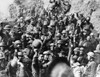 World War I: Armistice. /Namerican Troops Receive News Of The Armistice Agreement Ending World War I, November 1918. Poster Print by Granger Collection - Item # VARGRC0166568