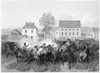 Battle Of Lexington, 1775. /Nbattle Of Lexington, Massachusetts, During The American Revolution, 19 April 1775. Steel Engraving, American, 1874. Poster Print by Granger Collection - Item # VARGRC0016174