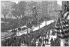 Peace Jubilee, 1871. /Nprocession Of The Grand German Peace Jubilee Passing In Front Of Cty Hall, New York City, 10 April 1871. Contemporary American Wood Engraving. Poster Print by Granger Collection - Item # VARGRC0355213