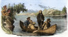 Marquette & Jolliet, 1673. /Nfather Jacques Marquette (Standing), Louis Jolliet, And Their Companions Descending The Mississippi River In 1673. Wood Engraving, American, Late 19Th Century. Poster Print by Granger Collection - Item # VARGRC0070810 Marquette & Jolliet, 1673. /Nfather Jacques Marquette (Standing), Louis Jolliet, And Their Companions Descending The Mississippi River In 1673. Wood Engraving, American, Late 19Th Century. Poster Print by Granger Collection - Item # VARGRC0070810
