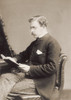 Gentleman Reading, 1881. /Noriginal Cabinet Photograph, London, 1881. Poster Print by Granger Collection - Item # VARGRC0096844