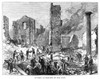 Chicago: Fire, 1871. /Nmen Recovering Valuables From The Bank Vaults After The Great Chicago Fire Of 1871. Contemporary English Wood Engraving. Poster Print by Granger Collection - Item # VARGRC0267960