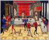 Banquet, 15Th Century. /Nthe Table Service Of A Lady Of Quality: Miniature From The 15Th Century French Manuscript Of The 'Romance Of Renaud De Montauban'. Poster Print by Granger Collection - Item # VARGRC0077492