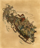 Santa Claus & Sleigh. /Nsanta Claus With A Sleigh Full Of Children. American Engraving, C1896. Poster Print by Granger Collection - Item # VARGRC0035782