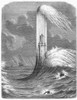 Eddystone Lighthouse. /Nthe Lighthouse At Eddystone, England, Rebuilt By John Smeaton In 1759. Line Engraving, French, 19Th Century. Poster Print by Granger Collection - Item # VARGRC0078907