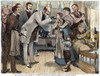 New York: Canvassing, 1881. /Na New York City Politician Running For Office Pays A Visit To A Tenement Home. Wood Engraving, American, 1881. Poster Print by Granger Collection - Item # VARGRC0050066