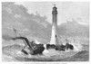 Cornwall: Lighthouse, 1870. /Nputting The Keepers On The Newly Completed Wolf Rock Lighthouse 8 Miles Off Land'S End, Cornwall, England. Wood Engraving From An English Newspaper Of 1870. Poster Print by Granger Collection - Item # VARGRC0096358