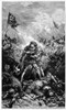 Battle Of Poitiers, 1356. /Nking John Ii And The Dauphin Sorely Pressed By The English Army At The Battle Of Poitiers, 19 September 1356. Wood Engraving, 19Th Century. Poster Print by Granger Collection - Item # VARGRC0039545