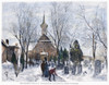 Philadelphia: Winter, 1873. /Nold Swedish Church, Philadelphia, Pennsylvania. Wood Engraving, American, 1873. Poster Print by Granger Collection - Item # VARGRC0085165