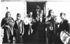 Fort Laramie Treaty. /Nthe Signers Of The Treaty Of Fort Laramie, May 1868. Man-Afraid-Of-His-Horses Is Second From Right. Red Cloud Is Not Pictured As He Signed The Treaty In November, 1868. Poster Print by Granger Collection - Item # VARGRC0017904