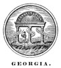 Georgia State Seal. /Nthe Seal Of Georgia, One Of The Original Thirteen States, At The Time Of The American Revolution. Poster Print by Granger Collection - Item # VARGRC0041771