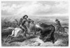Buffalo Hunting, 1870. /Nhunting Buffaloes. Steel Engraving, 1870, After Felix O.C. Darley. Poster Print by Granger Collection - Item # VARGRC0057704