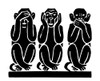 The Three Monkeys. /Nsee No Evil, Hear No Evil, Speak No Evil. Poster Print by Granger Collection - Item # VARGRC0049313