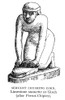 Ancient Egyptian Servant. /Nan Egyptian Servant Crushing Corn. Engraving Of A Limestone Statuette At Gizeh. Poster Print by Granger Collection - Item # VARGRC0077482