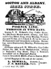 Stagecoach Service, 1830. /Nmail Coach Notice, 1830, Advertising Service Between Albany And Boston. Poster Print by Granger Collection - Item # VARGRC0061906