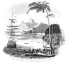 Tahiti: Missionaries, 1797. /Nthe Reception Of The First Missionaries At Otaheite (Modern Tahiti). Line Engraving, American, 1832. Poster Print by Granger Collection - Item # VARGRC0078534