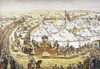 American Circus, C1874. /N'The Grand Layout.' Circus Parade Around Tents With A Crowd Watching Alongside A Railroad Train. American Lithograph, C1874. Poster Print by Granger Collection - Item # VARGRC0124691