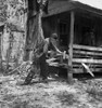 Missouri: Sharecropper. /Na Sharecropper Splitting Hickory For Chair-Bottoms In The Ozark Mountains, Near Seligman, Missouri. Photograph By Dorothea Lange In August 1938. Poster Print by Granger Collection - Item # VARGRC0120216