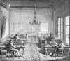 Paris: Telegraph Bureau. /Ntelegraph Reception Bureau At Paris, France. Line Engraving, Late-19Th Century. Poster Print by Granger Collection - Item # VARGRC0098388