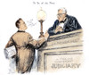 F.D. Roosevelt Cartoon. /Na 1937 American Newspaper Cartoon Unsympathetic To President Franklin D. Roosevelt'S Plan To Enlarge The Supreme Court To Save His New Deal Agencies And Programs. Poster Print by Granger Collection - Item # VARGRC0076852