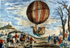 Ballooning, Paris, 1783. /Ncharles And Robert'S First Ascent In A Hydrogen Balloon In Paris On Dec. 1, 1783. Poster Print by Granger Collection - Item # VARGRC0021339