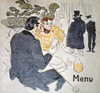 Toulouse-Lautrec: Menu. /Nmenu Decoration By Henri De Toulouse-Lautrec. Poster Print by Granger Collection - Item # VARGRC0022915