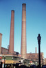 Textile Smokestacks, 1941. /Nlarge Textile Mill Smokestacks In Lowell, Massachusetts. Photograph By Jack Delano, January 1941. Poster Print by Granger Collection - Item # VARGRC0122628